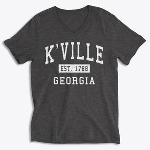 K'ville Georgia Classic Established Soft Lightweight V-Neck