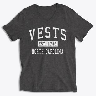 Vests North Carolina Classic Established Soft Lightweight V-Neck