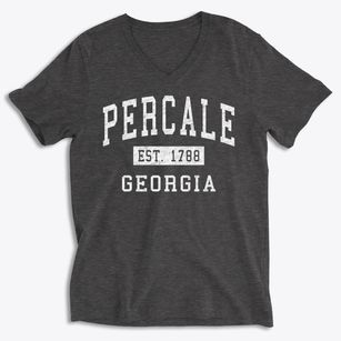 Percale Georgia Classic Established Soft Lightweight V-Neck