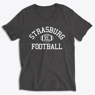 Strasburg High School Classic Football Soft Lightweight V-Neck