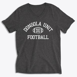 Dongola Unit School Classic Football Soft Lightweight V-Neck