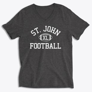 Saint John Lutheran School Classic Football Soft Lightweight V-Neck