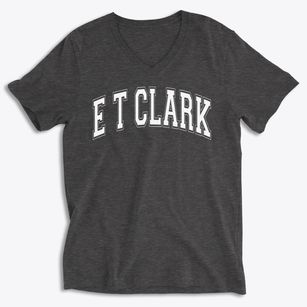 E T Clark Academy Varsity Arch Soft Lightweight V-Neck