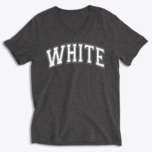 White Early Childhood Center Varsity Arch Soft Lightweight V-Neck