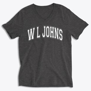 W L Johns School Varsity Arch Soft Lightweight V-Neck