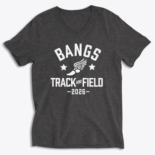Bangs Middle School Track and Field Soft Lightweight V-Neck