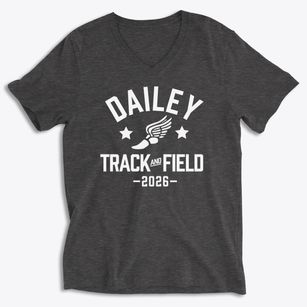 Dailey Middle School Track and Field Soft Lightweight V-Neck