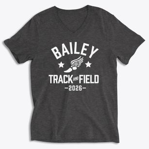 Bailey Middle School Track and Field Soft Lightweight V-Neck