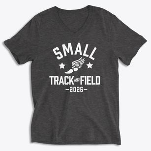 Small Middle School Track and Field Soft Lightweight V-Neck