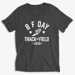 B F Day Elementary School Track and Field Soft Lightweight V-Neck