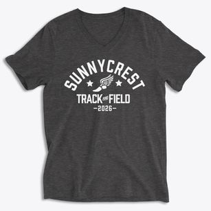 Sunnycrest Elementary School Track and Field Soft Lightweight V-Neck