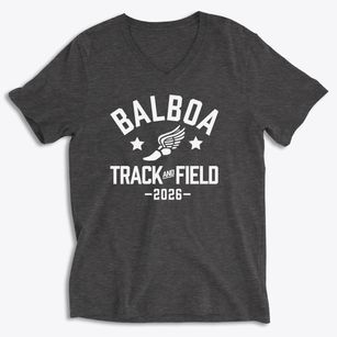 Balboa High School Track and Field Soft Lightweight V-Neck