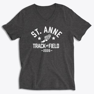 Saint Anne School Track and Field Soft Lightweight V-Neck