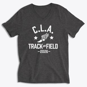 C.l.a. High School Track and Field Soft Lightweight V-Neck