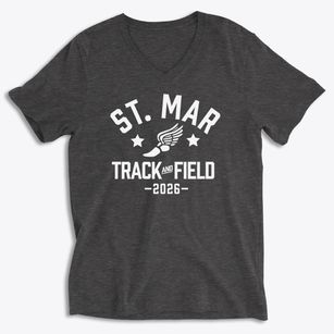 Saint Mark The Evangelist Track and Field Soft Lightweight V-Neck