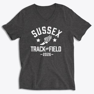 Sussex Academy Track and Field Soft Lightweight V-Neck