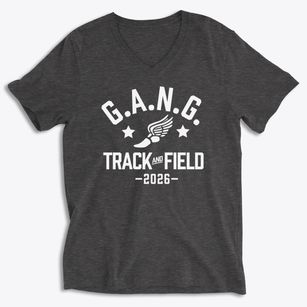 G.a.n.g. Track and Field Soft Lightweight V-Neck