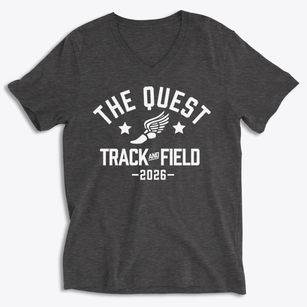 The Quest Center Track and Field Soft Lightweight V-Neck
