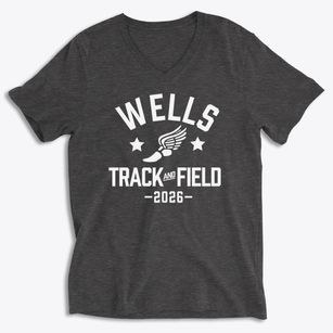 Ida B Wells Prep Academy Track and Field Soft Lightweight V-Neck