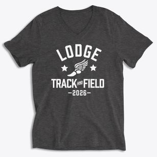 Lodge Elementary School Track and Field Soft Lightweight V-Neck