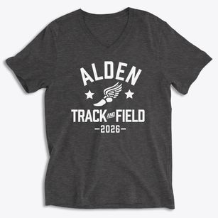 Alden High School Track and Field Soft Lightweight V-Neck