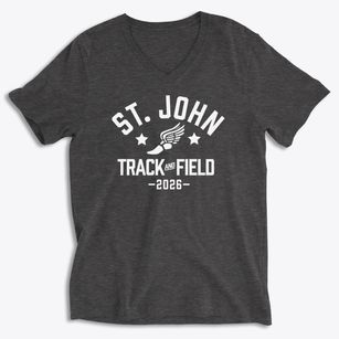 Saint John Lutheran School Track and Field Soft Lightweight V-Neck