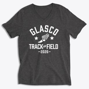 Glasco Grade School Track and Field Soft Lightweight V-Neck