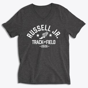 Russell Jr. High School Track and Field Soft Lightweight V-Neck