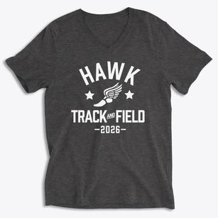 Hawk Primary School Track and Field Soft Lightweight V-Neck
