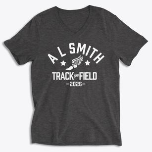 A L Smith Elementary School Track and Field Soft Lightweight V-Neck