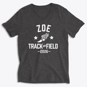 Zoe Christian Academy Track and Field Soft Lightweight V-Neck