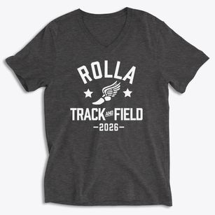 Rolla Junior High School Track and Field Soft Lightweight V-Neck