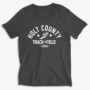 Holt County District 180 School Track and Field Soft Lightweight V-Neck