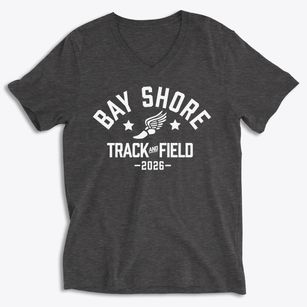 Bay Shore High School Track and Field Soft Lightweight V-Neck