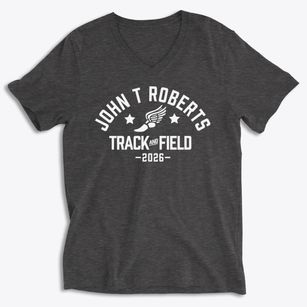 John T Roberts K-8 School Track and Field Soft Lightweight V-Neck
