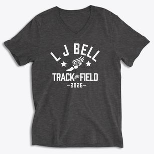 L J Bell Elementary School Track and Field Soft Lightweight V-Neck