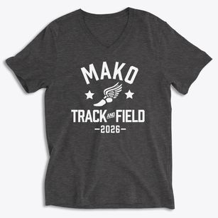 Mako Academy Track and Field Soft Lightweight V-Neck