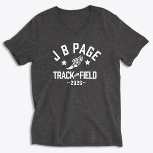 J B Page Elementary School Track and Field Soft Lightweight V-Neck