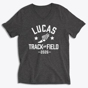 Lucas Middle School Track and Field Soft Lightweight V-Neck