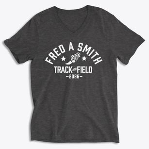 Fred A Smith Elementary School Track and Field Soft Lightweight V-Neck