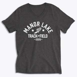 Manor Lake Elementary School Track and Field Soft Lightweight V-Neck