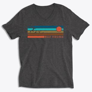 Gary West Virginia Blissful Sunset Soft Lightweight V-Neck