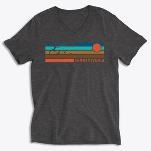 Lawrenceville Pennsylvania Blissful Sunset Soft Lightweight V-Neck