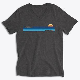Malcolm Alabama Water View Soft Lightweight V-Neck