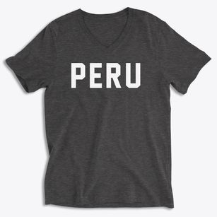 Peru New York Classic Block Soft Lightweight V-Neck
