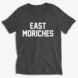 East Moriches New York Classic Block Soft Lightweight V-Neck