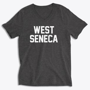 West Seneca New York Classic Block Soft Lightweight V-Neck