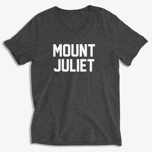 Mount Juliet Tennessee Classic Block Soft Lightweight V-Neck