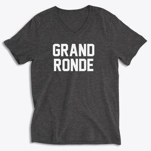 Grand Ronde Oregon Classic Block Soft Lightweight V-Neck