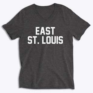East St. Louis Illinois Classic Block Soft Lightweight V-Neck